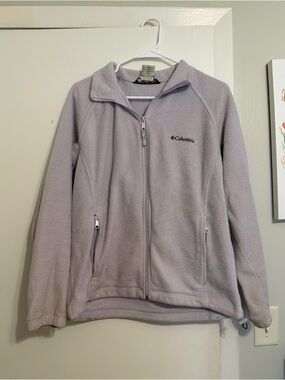 Columbia Soft Purple Full-Zip Fleece Jacket